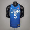 Camiseta NBA Zachary LaVine USA Azul Silk Version 2021
