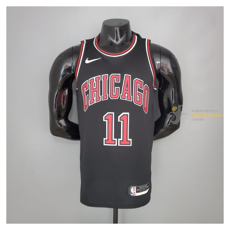 Camiseta NBA DeMar DeRozan 11 Chicago Bulls Black Silk Version 2021