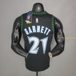 Camiseta NBA Kevin Garnett 21 Minnesota Timberwolves Retro Clásica Silk Version 2018