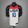 Camiseta NBA Jayson Tatum 10 USA Blanca Silk Version 2021