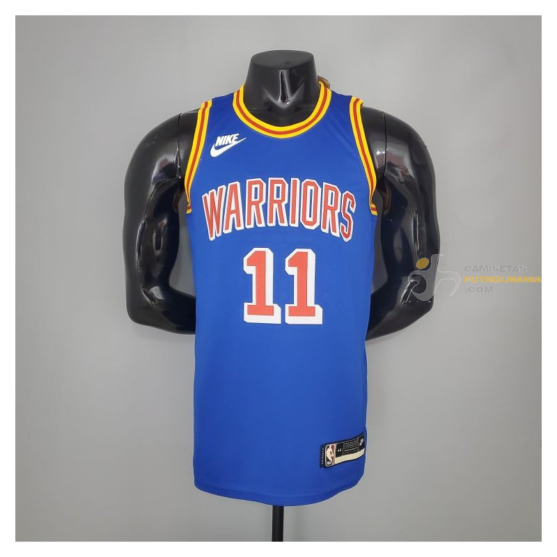 Camiseta NBA Klay Thompson 11 Golden State Warriors 75th Anniversary Silk Version 2021