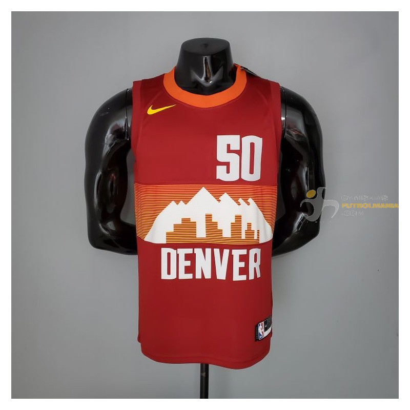 Camiseta NBA Aaron Gordon 50 Denver Nuggets Roja Silk Version 2021