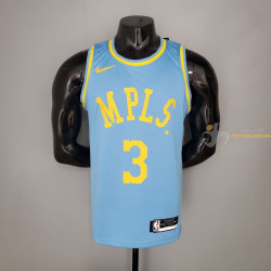 Camiseta NBA Anthony Davis 3 Los Angeles Lakers MPLS Silk Version 2021