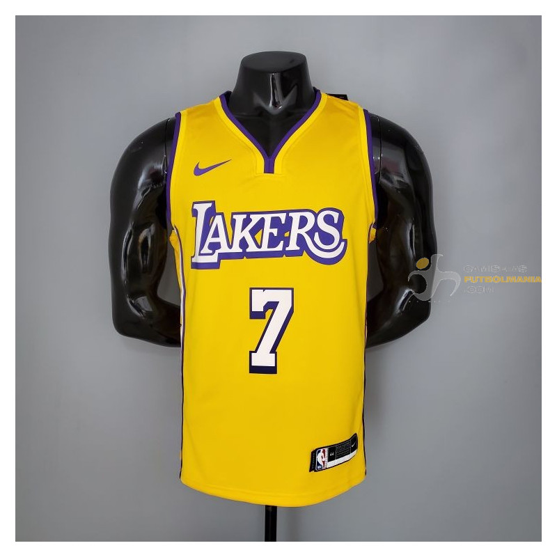 Camiseta NBA Carmelo Anthony 7 Los Angeles Lakers Amarilla Silk Version 2021