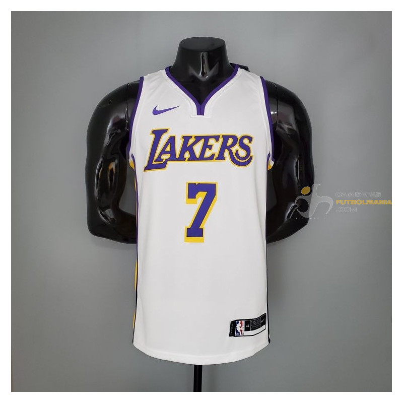 Camiseta NBA Carmelo Anthony 7 Los Angeles Lakers Blanca X Silk Version 2021