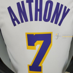 Camiseta NBA Carmelo Anthony 7 Los Angeles Lakers Blanca X Silk Version 2021