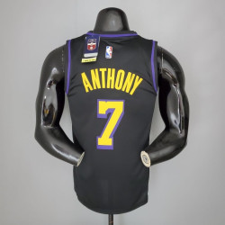 Camiseta NBA Carmelo Anthony 7 Los Angeles Lakers Black Silk Version 2021