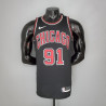 Camiseta NBA Dennis Rodman 91 Chicago Bulls Silk Version Negra 2021