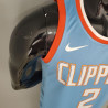 Camiseta NBA KAWHI LEONARD 2 Los Angeles Clippers Silk Version 2021