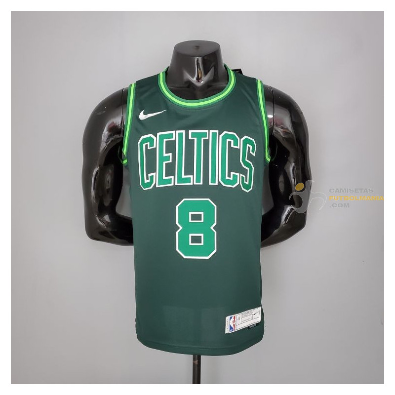 patrón Ambigüedad Goteo Camiseta NBA Kemba Walker 8 Celtics Boston Silk Version 2021