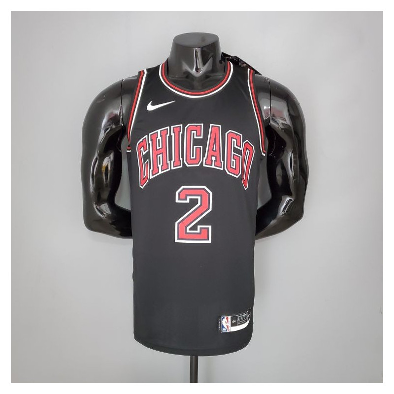 Camiseta NBA LaMelo Ball 2 Chicago Bulls Silk Version Negra 2021