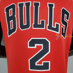 Camiseta NBA LaMelo Ball 2 Chicago Bulls Silk Version Roja 2021