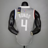 Camiseta NBA Rajon Rondo 4 Los Angeles Clippers Gris Silk Version 2021