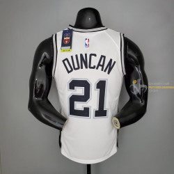 Camiseta NBA Tim Duncan 21 San Antonio Spurs Silk Version 2021