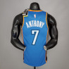 Camiseta NBA Carmelo Anthony 7 Oklahoma City Thunder Silk Version Blue 2021