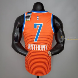 Camiseta NBA Carmelo Anthony 7 Oklahoma City Thunder Silk Version Orange 2021