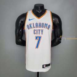 Camiseta NBA Carmelo Anthony 7 Oklahoma City Thunder Silk Version White 2021