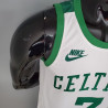 Camiseta NBA Jaylen Brown 7 Celtics Boston Silk Version White 2021-2022