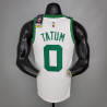 Camiseta NBA Jayson Tatum 0 Celtics Boston Silk Version White 2021