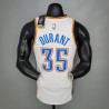 Camiseta NBA Kevin Durant 35 Oklahoma City Thunder Silk Version White 2021-2022