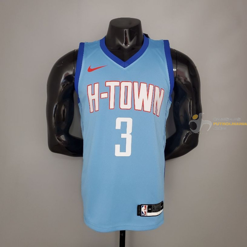 Camiseta NBA Chris Paul Houston Rockets Silk Version Blue 2021-2022