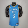 Camiseta NBA Chris Paul 3 Oklahoma City Thunder Silk Version Blue 2021-2022