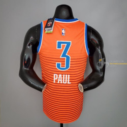 Camiseta NBA Chris Paul 3 Oklahoma City Thunder Silk Version Orange 2021-2022