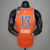 Camiseta NBA Paul George 13 Oklahoma City Thunder Silk Version Orange 2021-2022