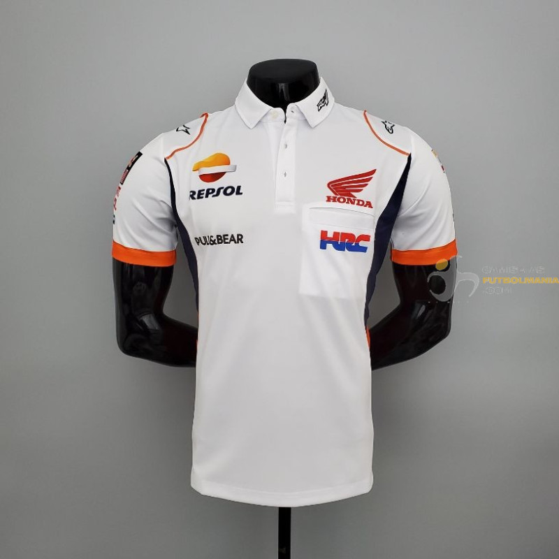 milagro empleo Cumplir Polo Repsol Honda Racing Team HRC Motogp White 2021-2022