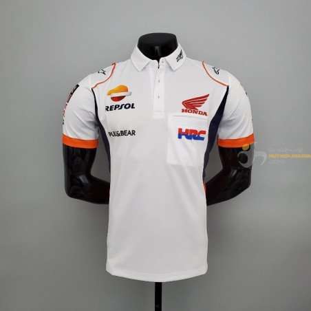 cheque Melancólico Consejos Polo Repsol Honda Racing Team HRC Motogp White 2021-2022