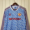 Camiseta Manchester United Retro Clásica Manga Larga 1992