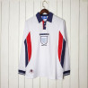 Camiseta Inglaterra Primera Equipación Retro Clásica Final Copa del Mundo Manga Larga 1998