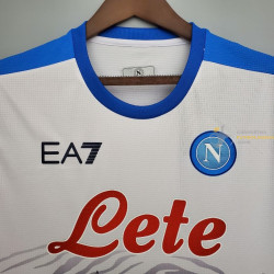 Camiseta Nápoles Conmemorativa Maradona Blanca 2021-2022