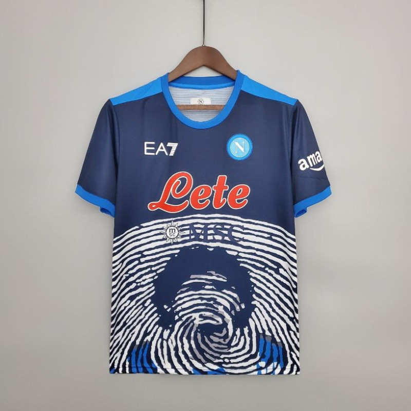 Camiseta Nápoles Conmemorativa Maradona Azul 2021-2022