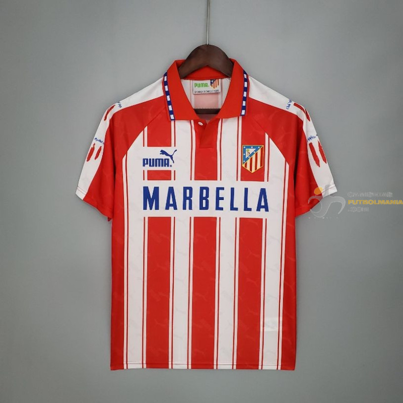 Camiseta Atlético de Madrid Primera Equipación Retro Clásica 1994-1995