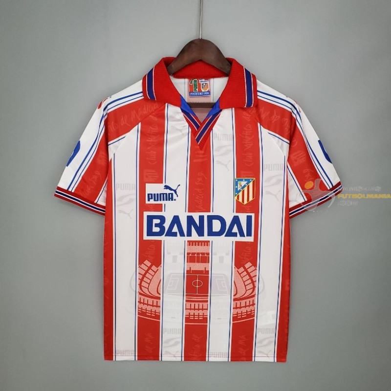 Camiseta Atlético de Madrid Primera Equipación Retro Clásica 1996-1997