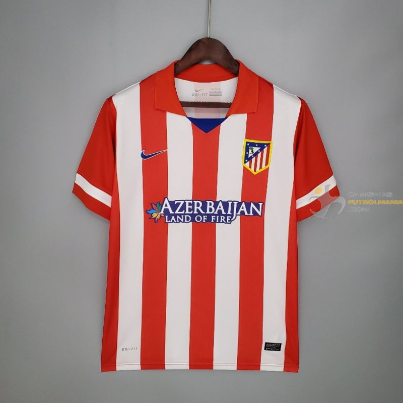 Camiseta Atlético de Madrid Primera Equipación Retro Clásica 2013-2014