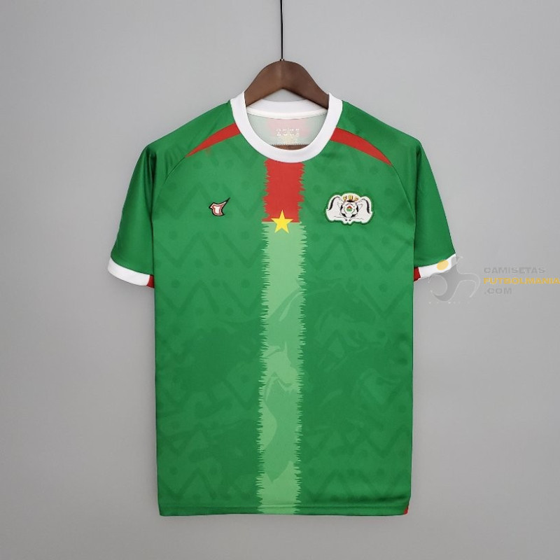 Camiseta Futbol Burkina Faso Verde 2021- 2022