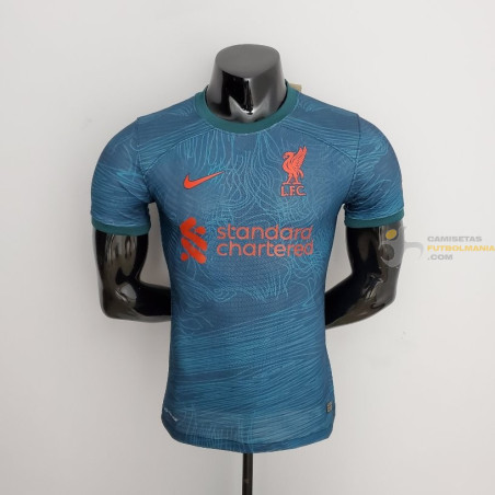 Reciclar Paisaje Edredón Camiseta Futbol Liverpool Tercera Equipación Versión Jugador 2022-2023