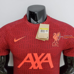 Camiseta Futbol Liverpool Entrenamiento Roja Versión Jugador 2022-2023