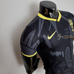 Camiseta Futbol Brasil Negra Versión Jugador 2022-2023