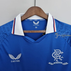 Camiseta Futbol Glasgow Rangers Primera Equipación Conmemorativa 150 años 2022