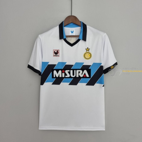 Camiseta Futbol Inter Milan Segunda Equipación Retro Clásica 1990-1991
