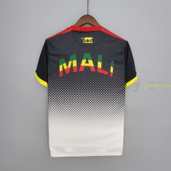 Camiseta Futbol Mali Negra Blanca 2022