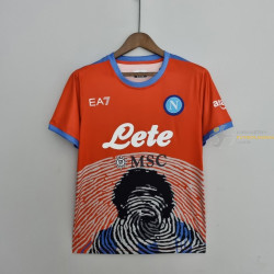 Camiseta Nápoles Conmemorativa Maradona Roja 2021-2022
