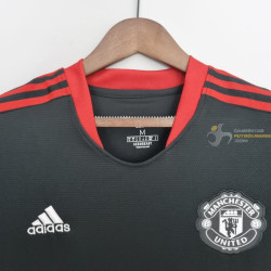 Camiseta Futbol Manchester United Entrenamiento Negra 2022-2023