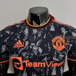 Camiseta Futbol Manchester United Negra Versión Jugador 2022-2023