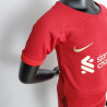 Camiseta y Pantalón Futbol Niños Liverpool Primera Equipación 2022-2023