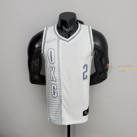 Camiseta NBA GILGEOUS-ALEXANDER 2 Oklahoma City Thunder Silk Version 75 Anniversary 2022