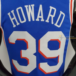 Camiseta NBA Dwight Howard 39 Philadelphia 76ers 75 Anniversary Silk Version Azul 2022